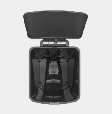 Papelera STEPUP con Pedal 40L Gris